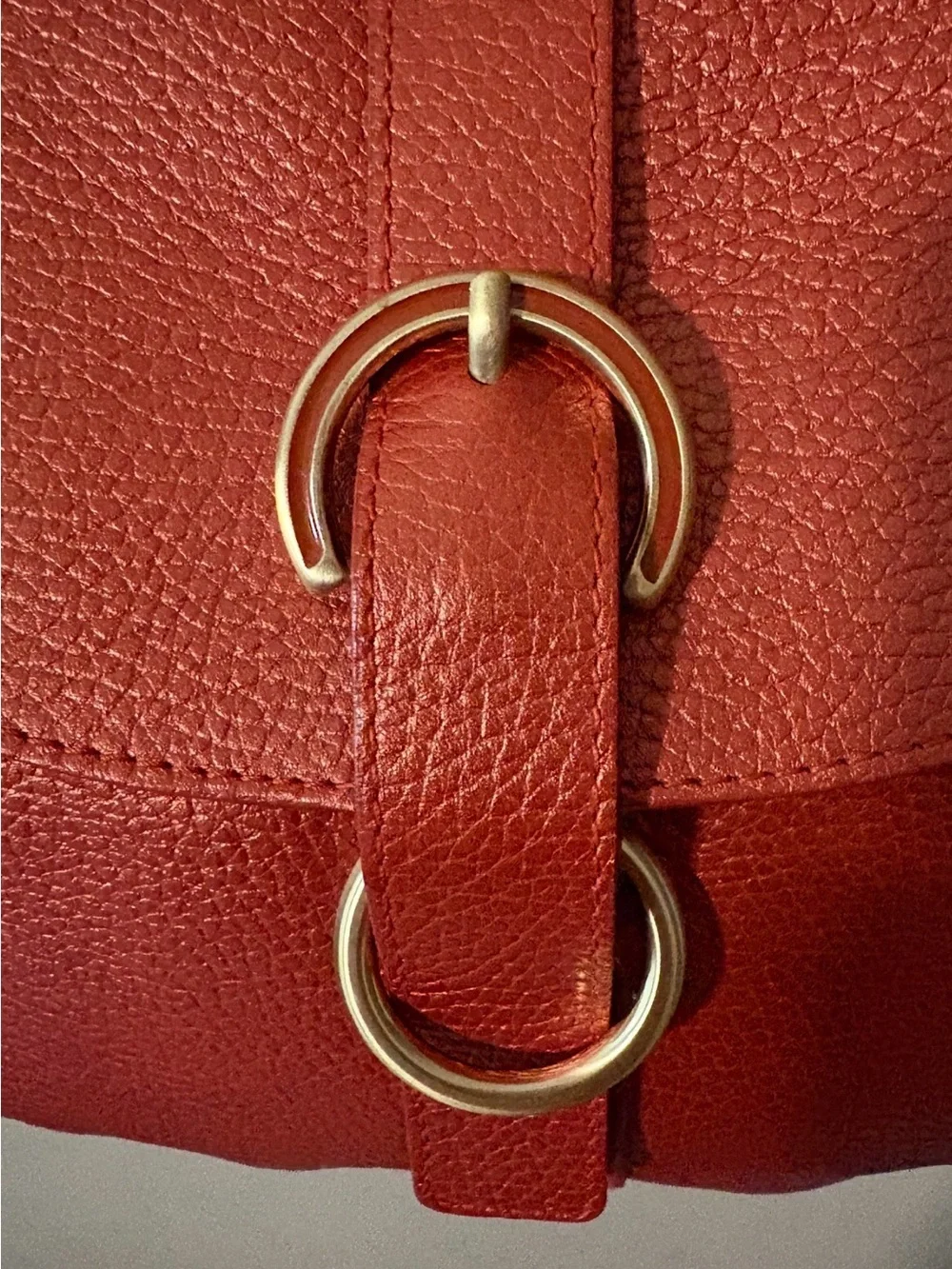 NWT Furla Pumpkin Pebbled Leather Hobo Shoulder Bag -Made in Italy